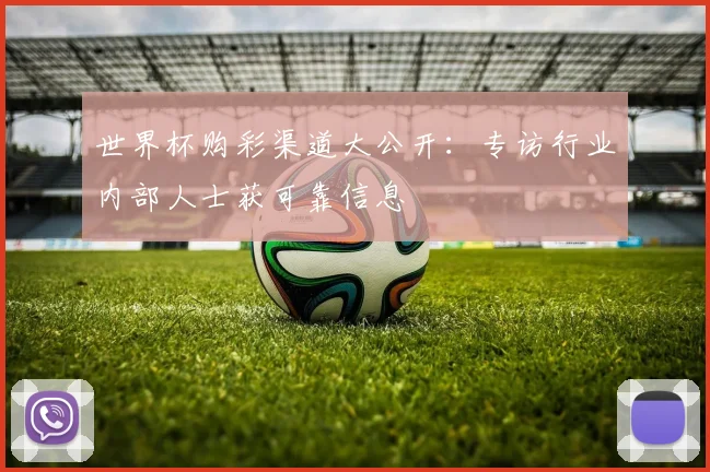 世界杯购彩渠道大公开:专访行业内部人士获可靠信息
